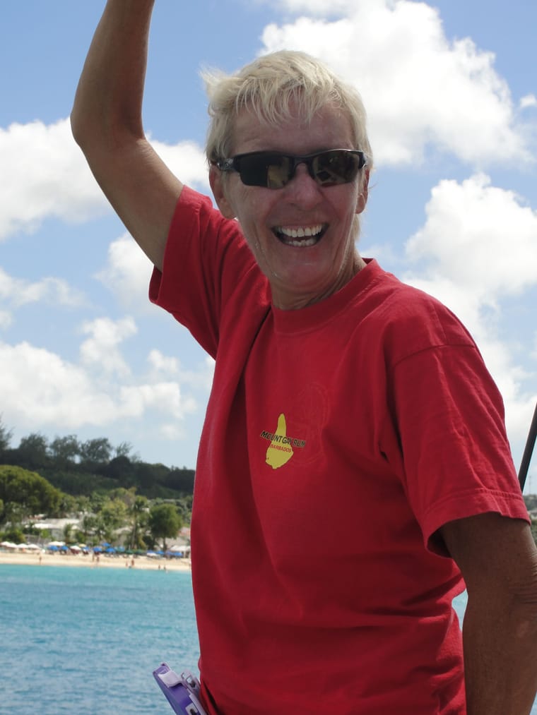 Gina on board Calabaza