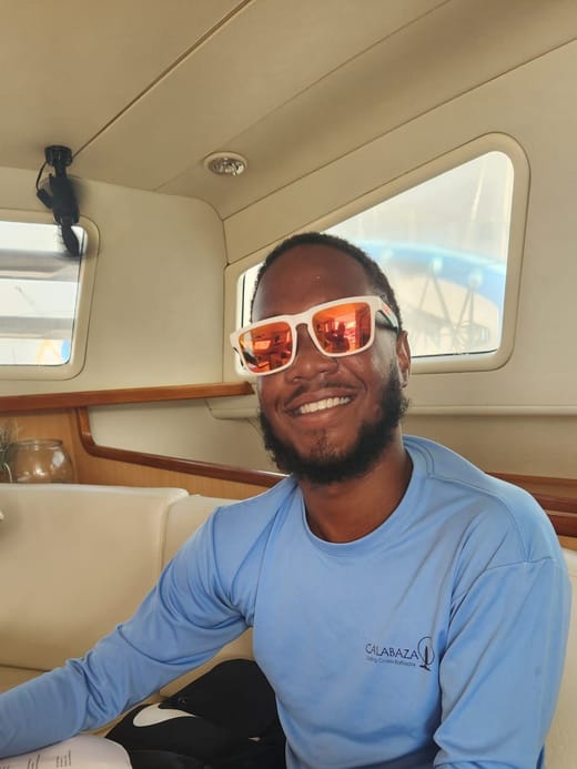 Kai on board Calabaza