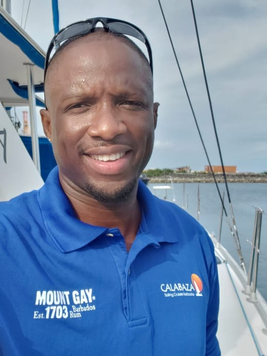 Mikie on board Calabaza