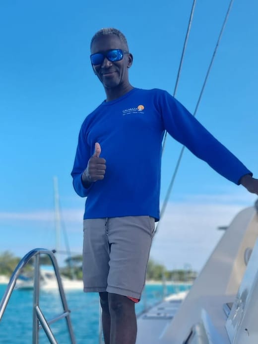 Magic Peter on board Calabaza