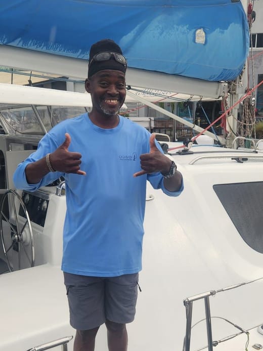 Tony on board Calabaza